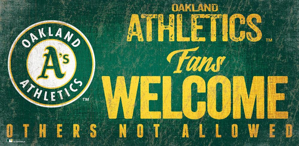 fan creations Oakland Athletics Fans Welcome Sign