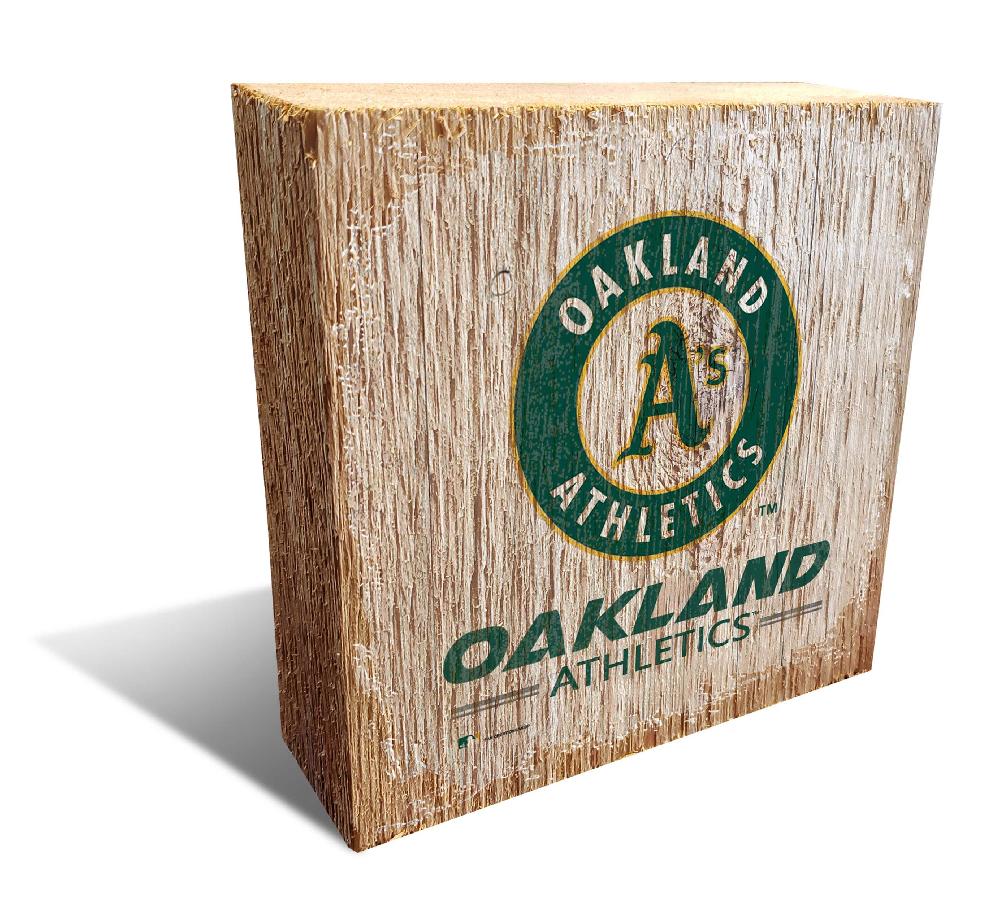fan creations Oakland Athletics Team Logo Block