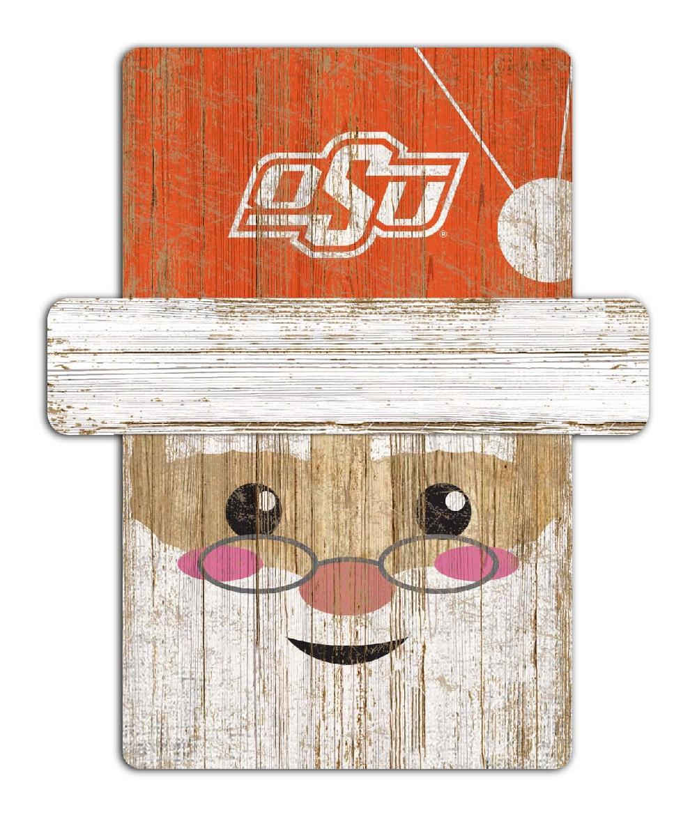 fan creations Oklahoma State Santa Ornament