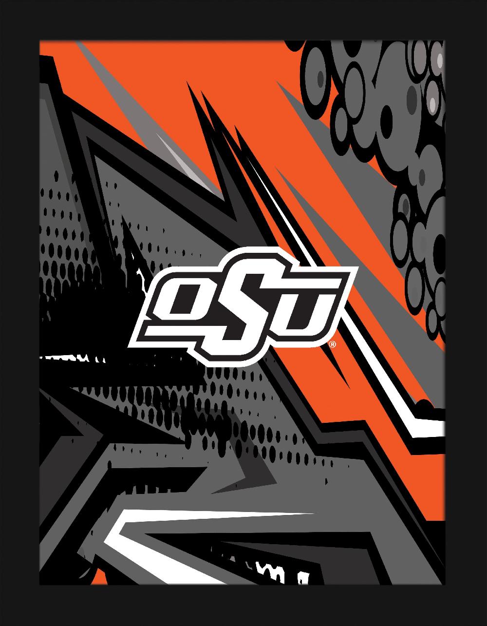 Fan Creations Oklahoma State Team Comic 12x16