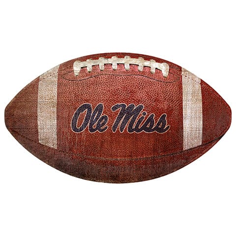 fan creations Ole Miss 12" Football Shaped Sign