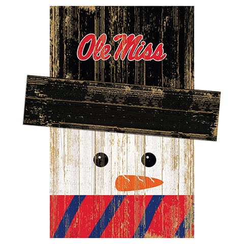 fan creations Ole Miss Snowman Head