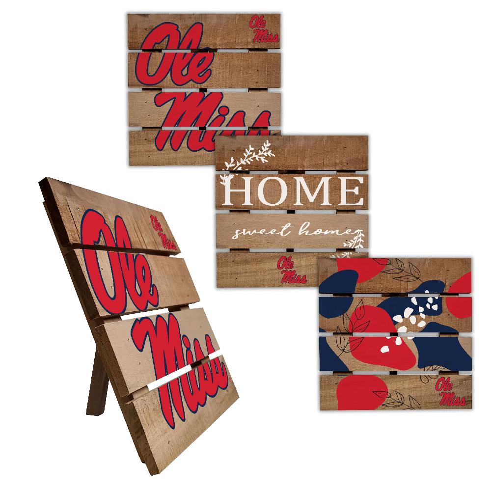 fan creations Ole Miss Trivet Hot Plate Set of 4