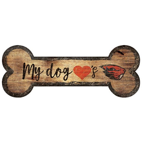 Fan Creations Oregon State Dog Bone Sign