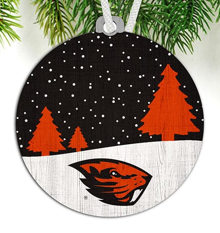 Fan Creations Oregon State Snow Scene Ornament