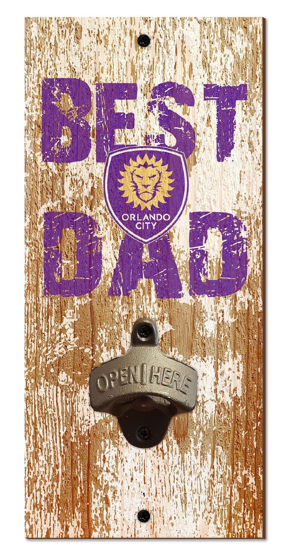 fan creations Orlando City Best Dad Bottle Opener