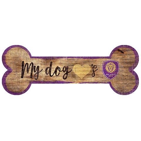 fan creations Orlando City Dog Bone Sign