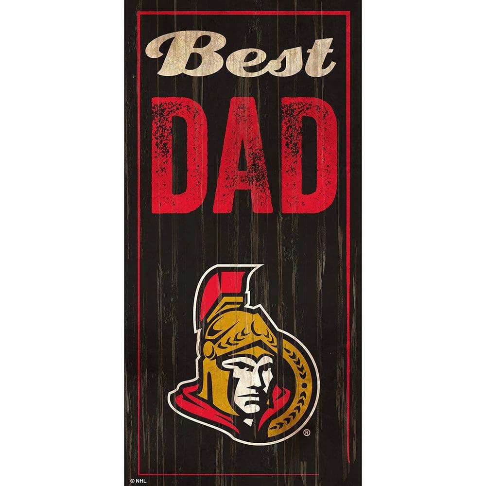 fan creations Ottawa Senators Best Dad 6x12 Sign
