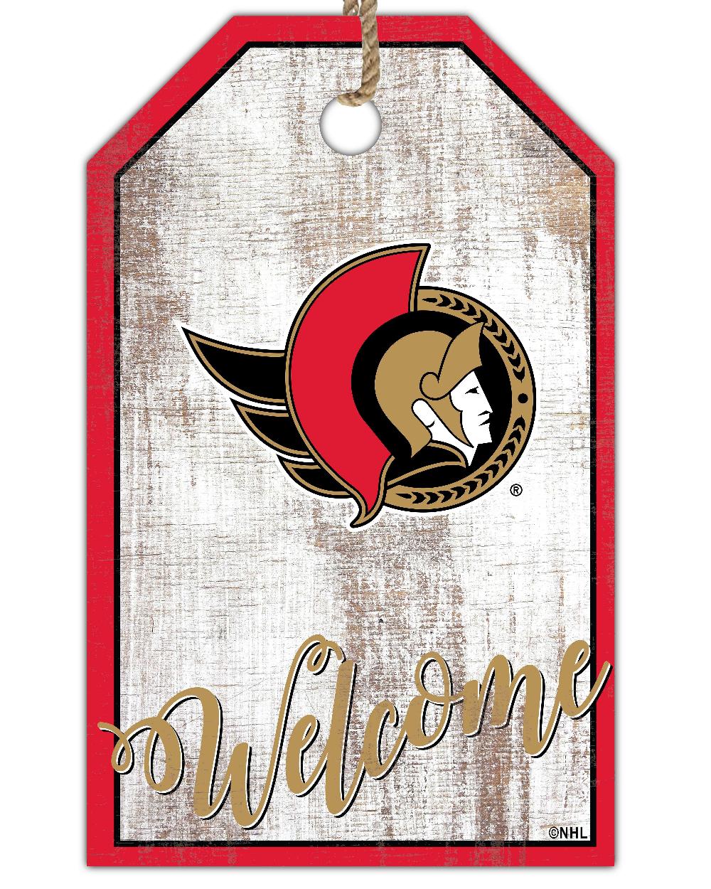 fan creations Ottawa Senators Welcome 11x19 Tag