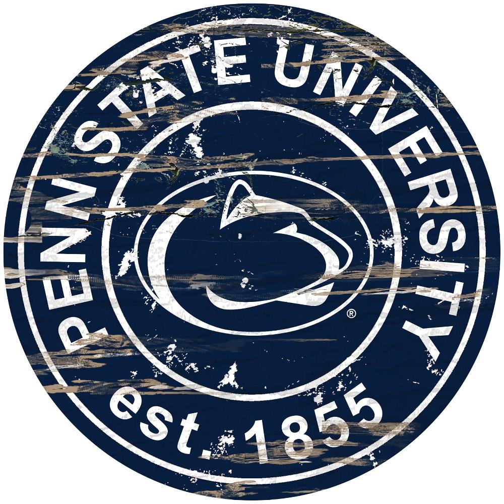 fan creations Penn State Distressed 24" Circle