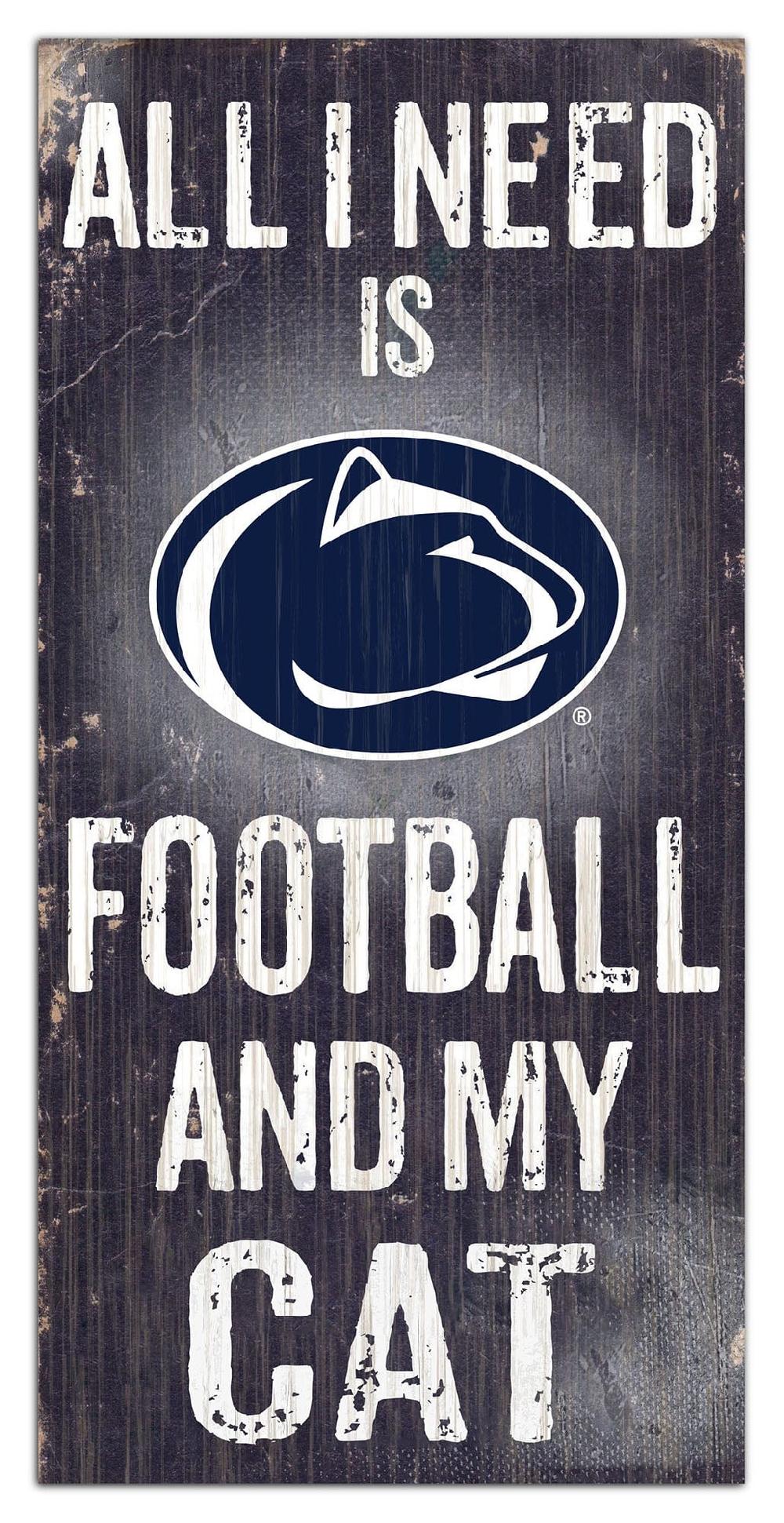 fan creations Penn State My Cat 6x12 Sign