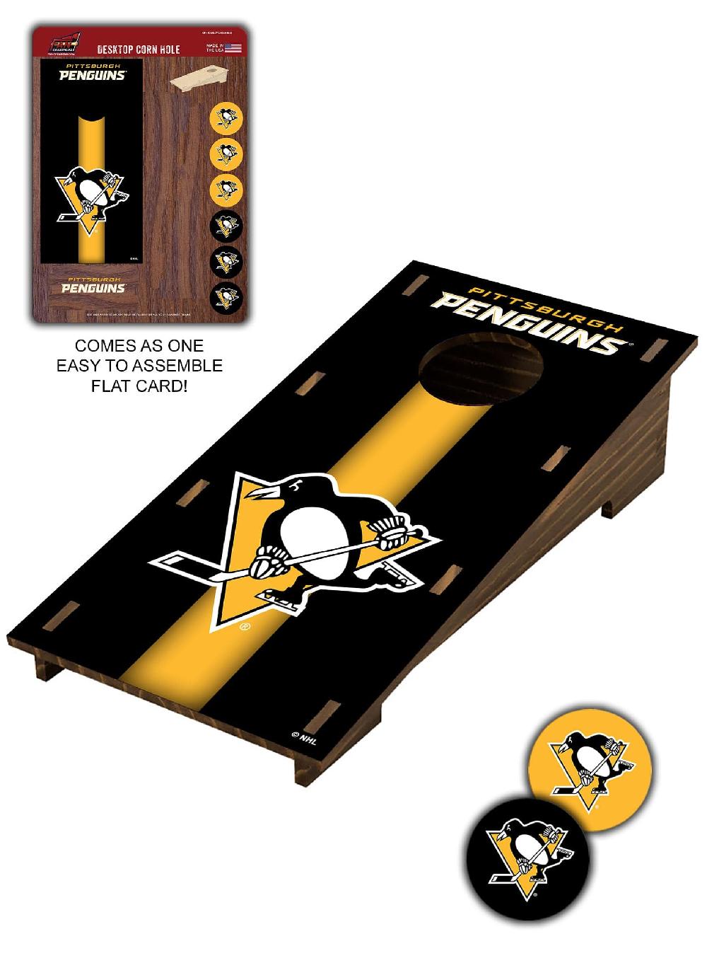 fan creations Pittsburgh Penguins Desktop Cornhole