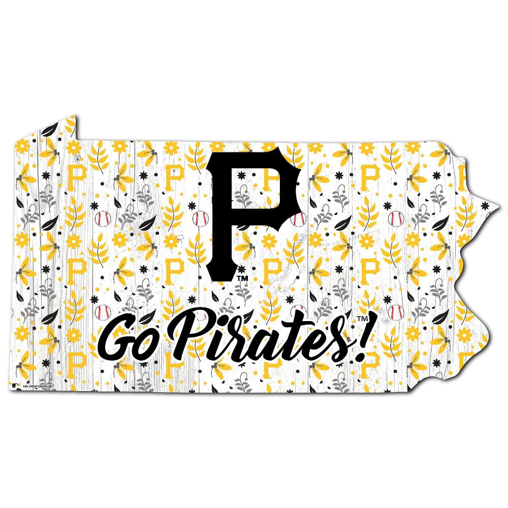 fan creations Pittsburgh Pirates State Sign 24in