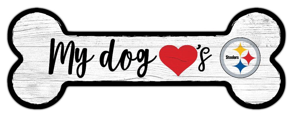 fan creations Pittsburgh Steelers Dog Bone Sign