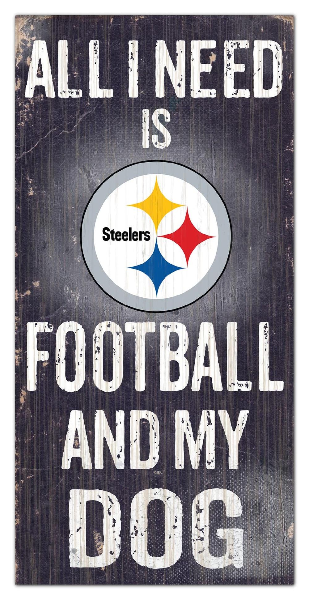 fan creations Pittsburgh Steelers My Dog 6x12 Sign