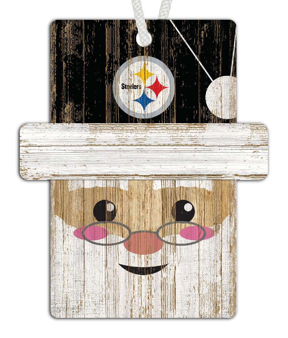 Fan Creations Pittsburgh Steelers Santa Ornament