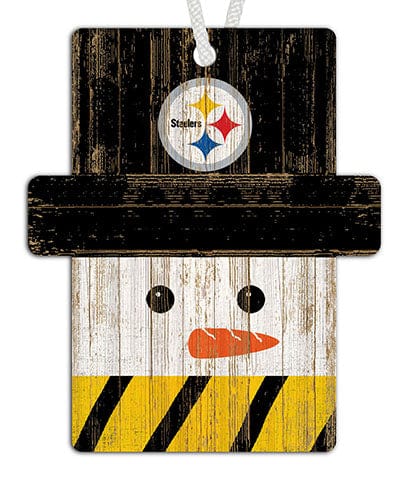 fan creations Pittsburgh Steelers Snowman Ornament