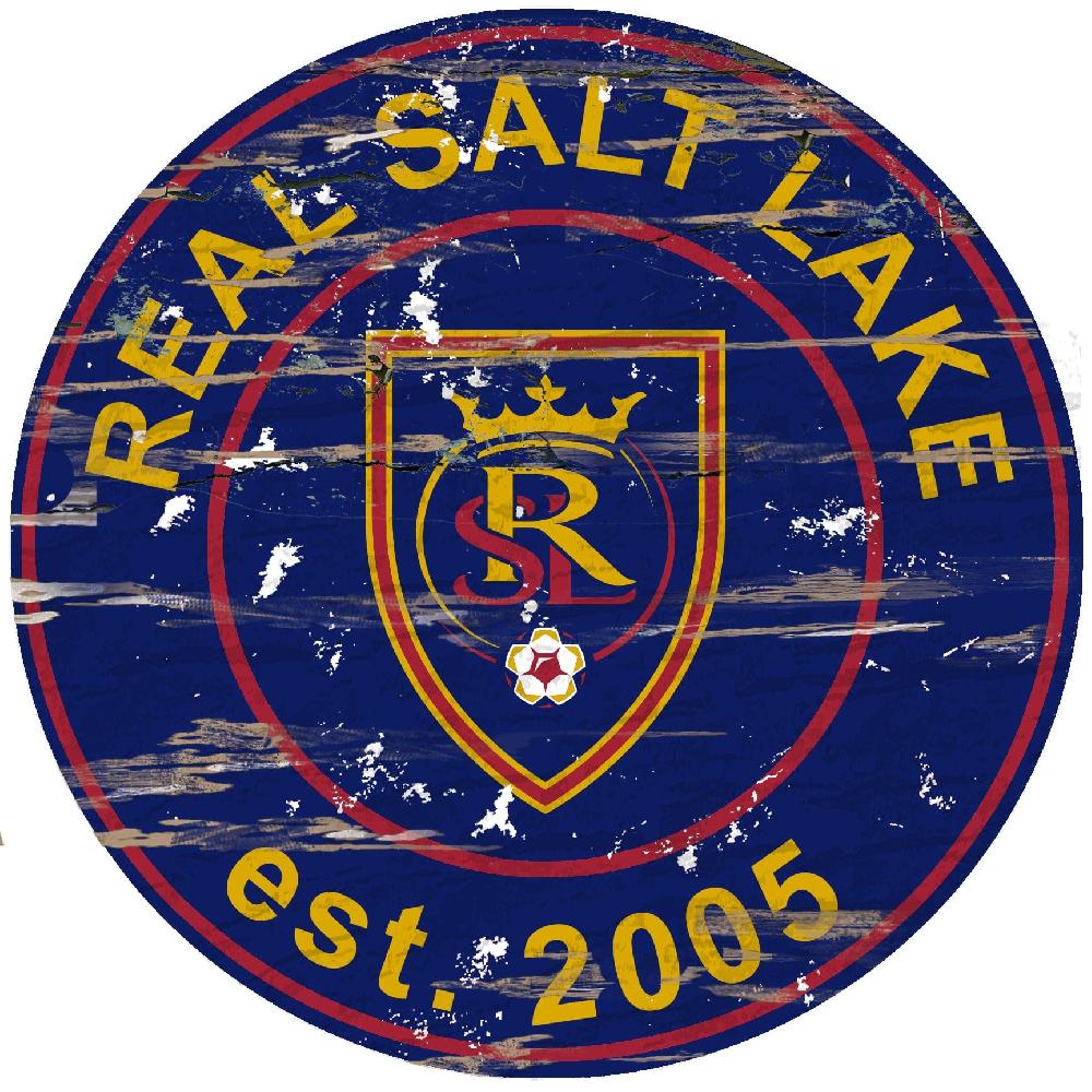 fan creations Real Salt Lake Distressed 24" Circle