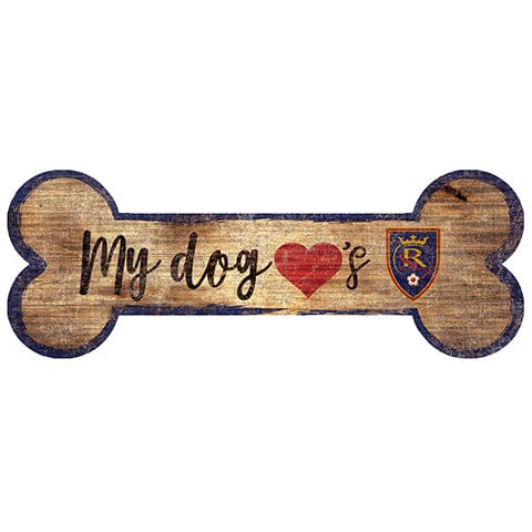 fan creations Real Salt Lake Dog Bone Sign