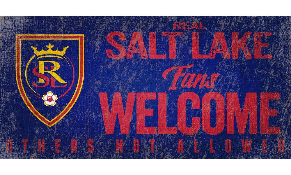 fan creations Real Salt Lake Fans Welcome Sign