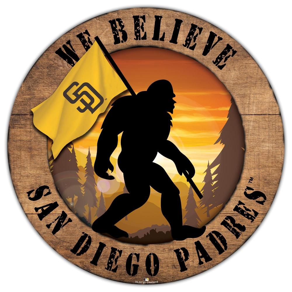 fan creations San Diego Padres Bigfoot 12in Circle