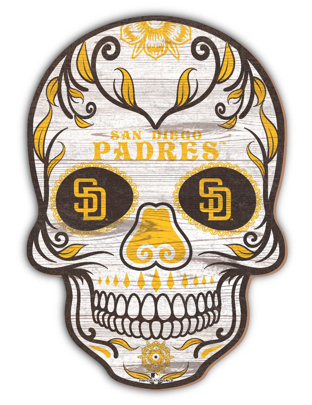 fan creations San Diego Padres Sugar Skull 12in