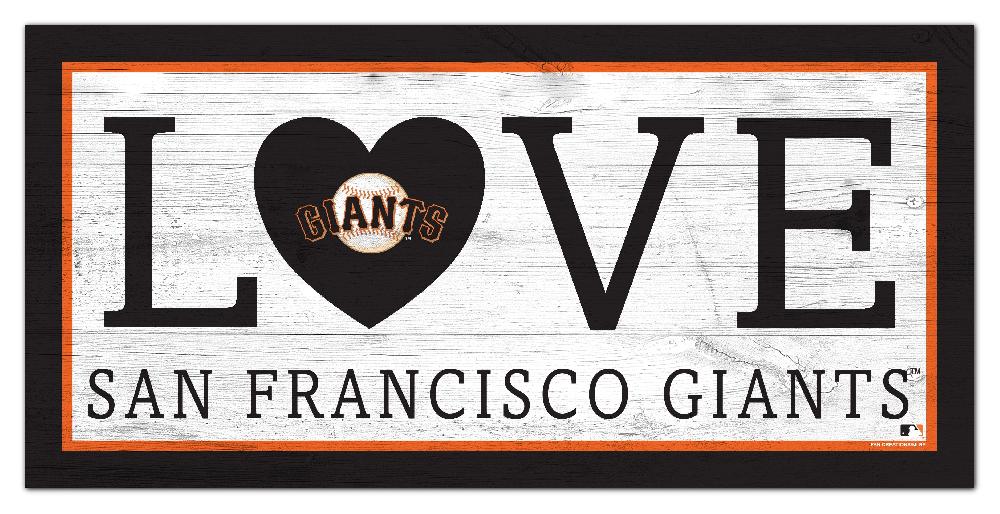 fan creations San Francisco Giants Love 6x12 Sign