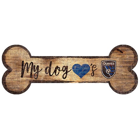 fan creations San Jose Earthquakes Dog Bone Sign