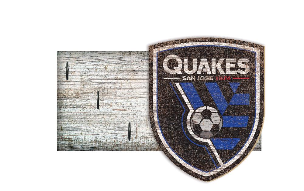 fan creations San Jose Earthquakes Key Holder 6x12