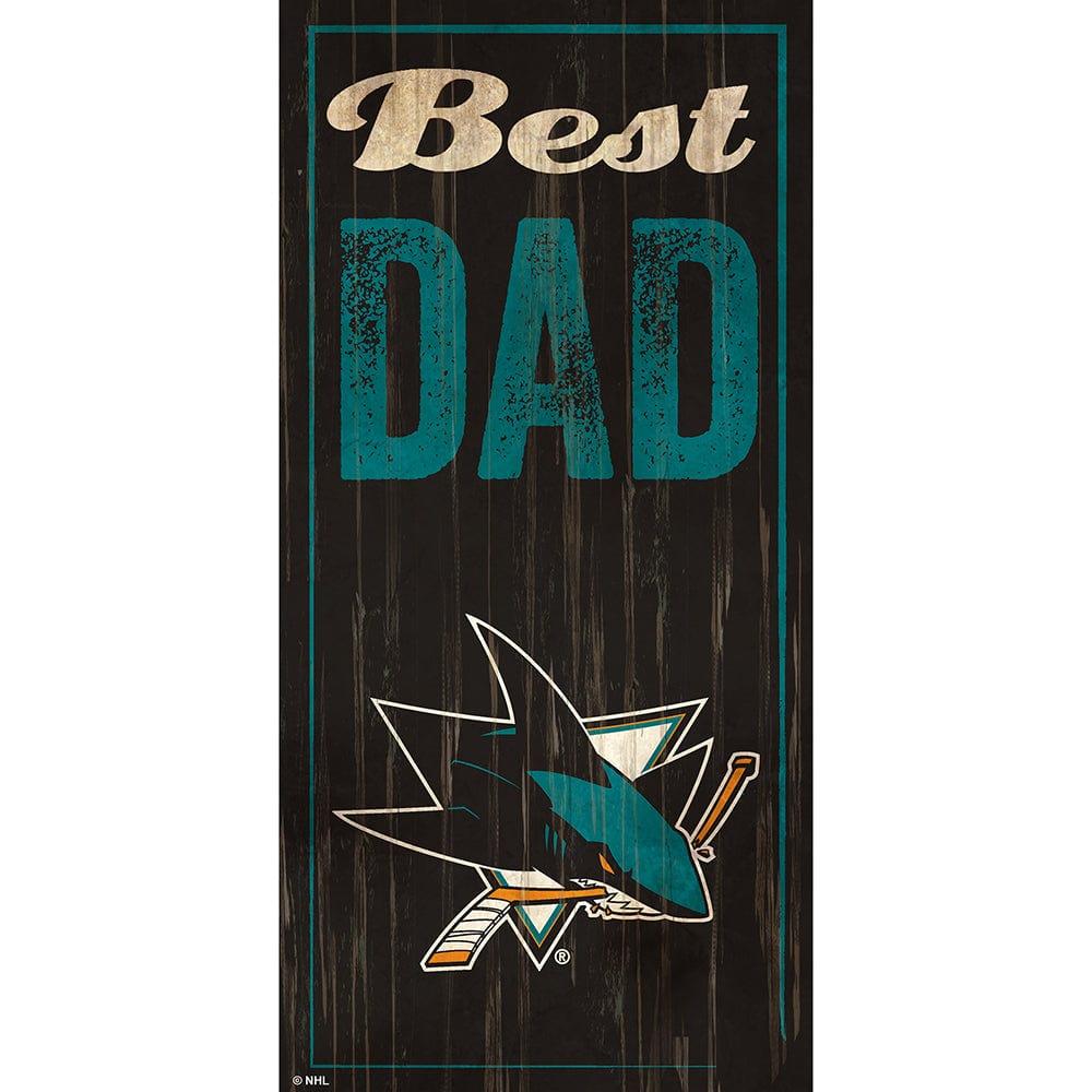 fan creations San Jose Sharks Best Dad 6x12 Sign
