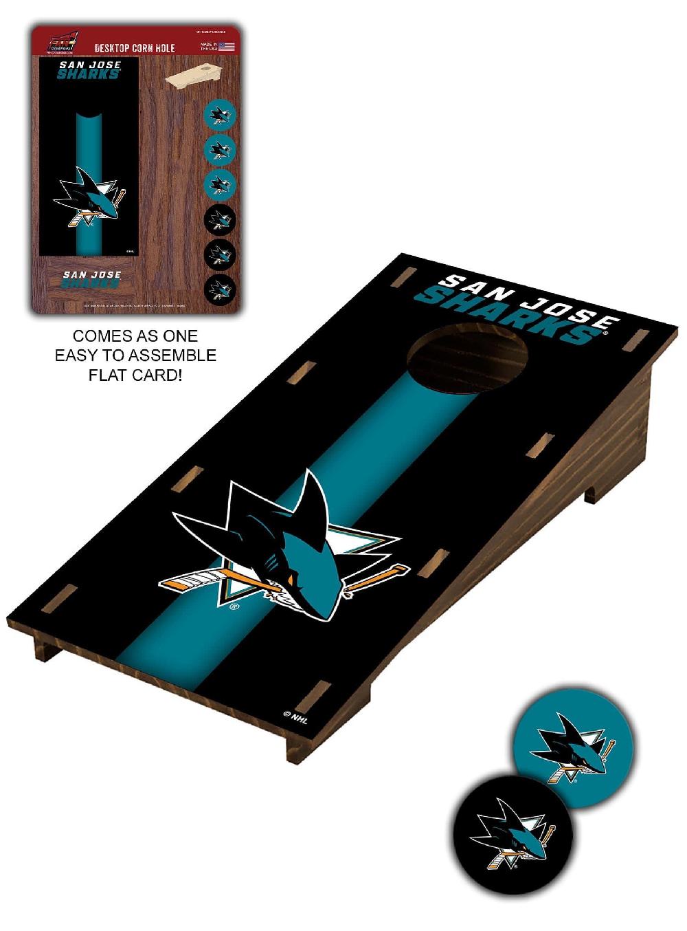 fan creations San Jose Sharks Desktop Cornhole
