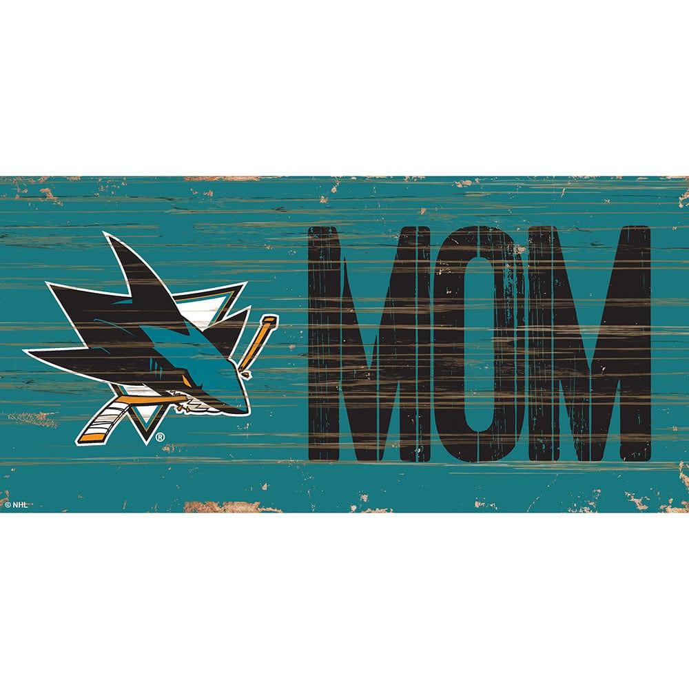 fan creations San Jose Sharks MOM 6x12 Sign