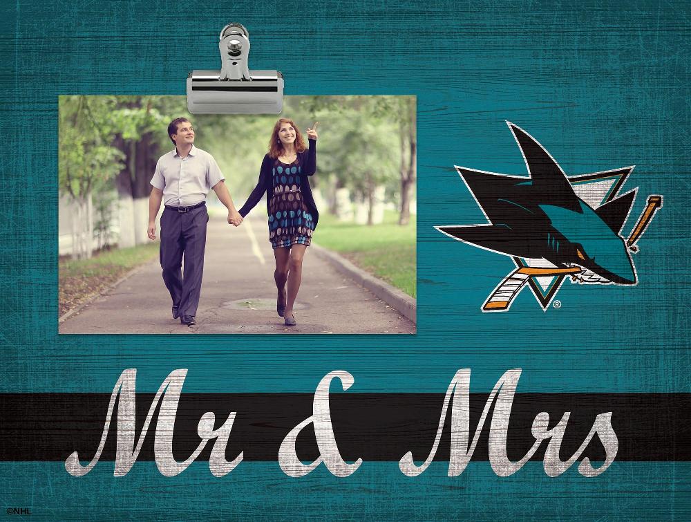 fan creations San Jose Sharks Mr & Mrs Clip Frame