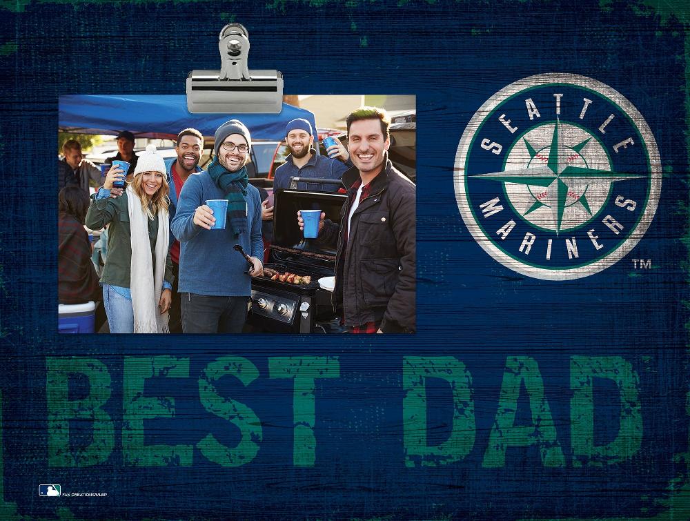 fan creations Seattle Mariners Best Dad Clip Frame