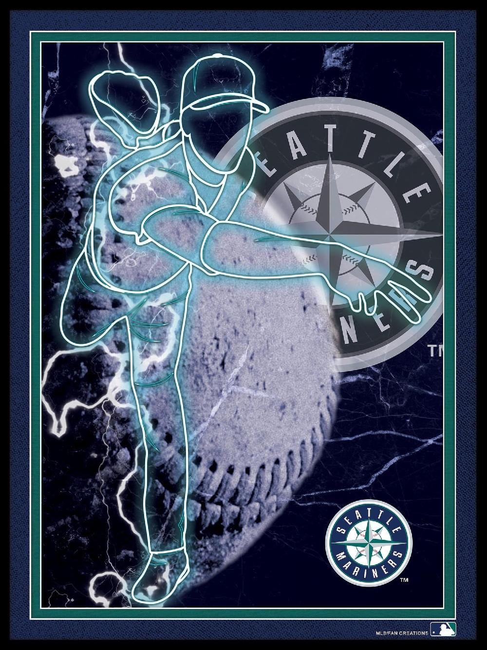 fan creations Seattle Mariners Neon Player 12x16
