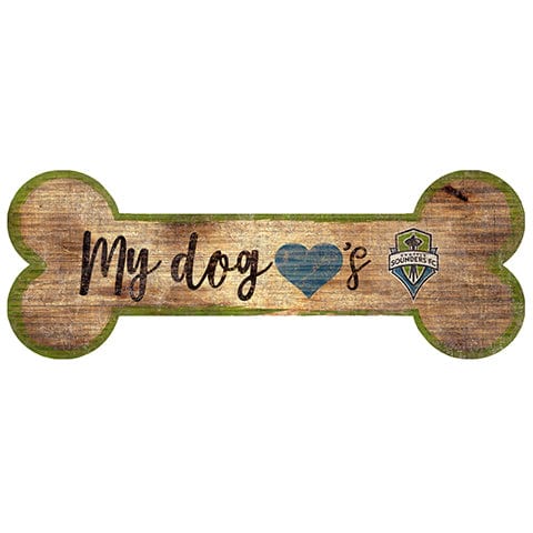 fan creations Seattle Sounders Dog Bone Sign