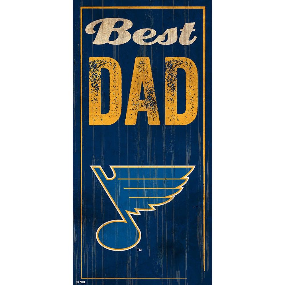 fan creations St.Louis Blues Best Dad 6x12 Sign