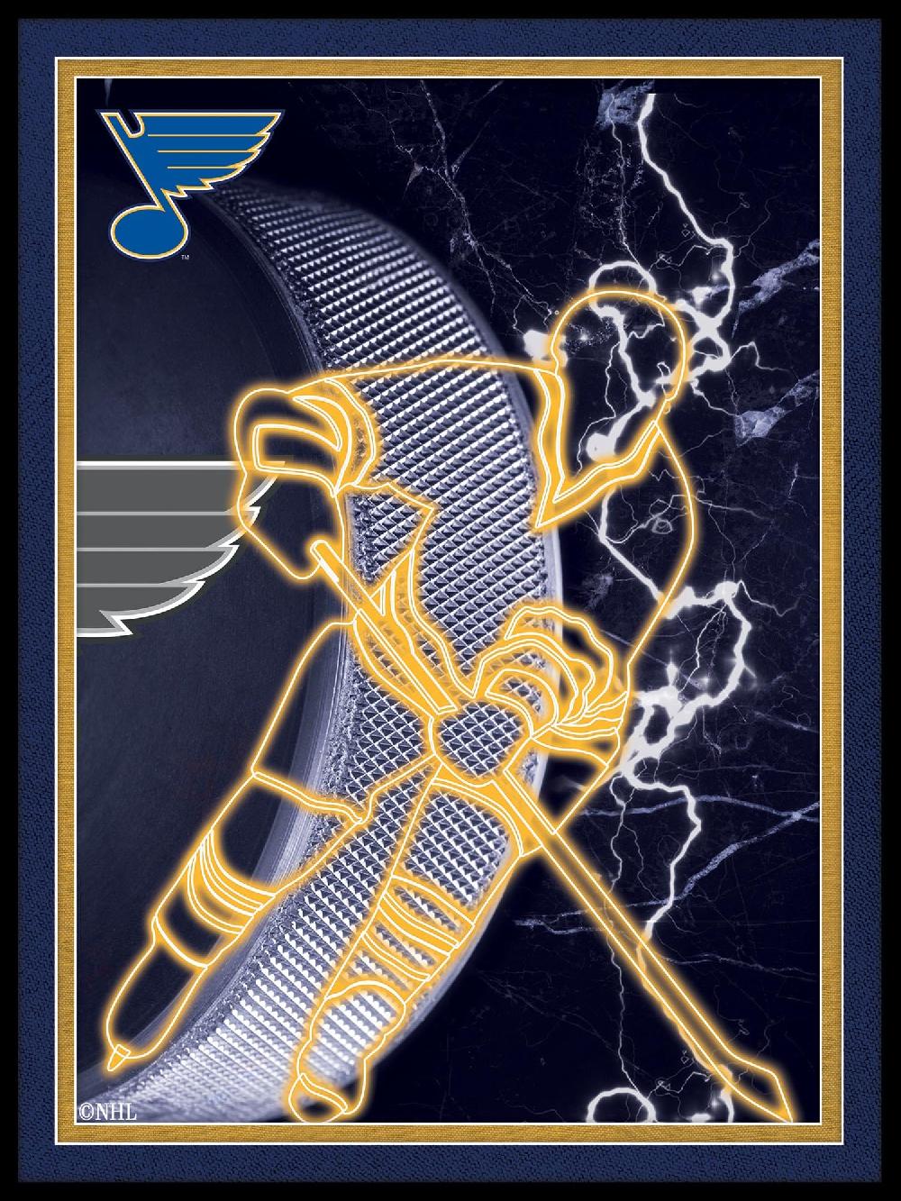 fan creations St Louis Blues Neon Player 12x16