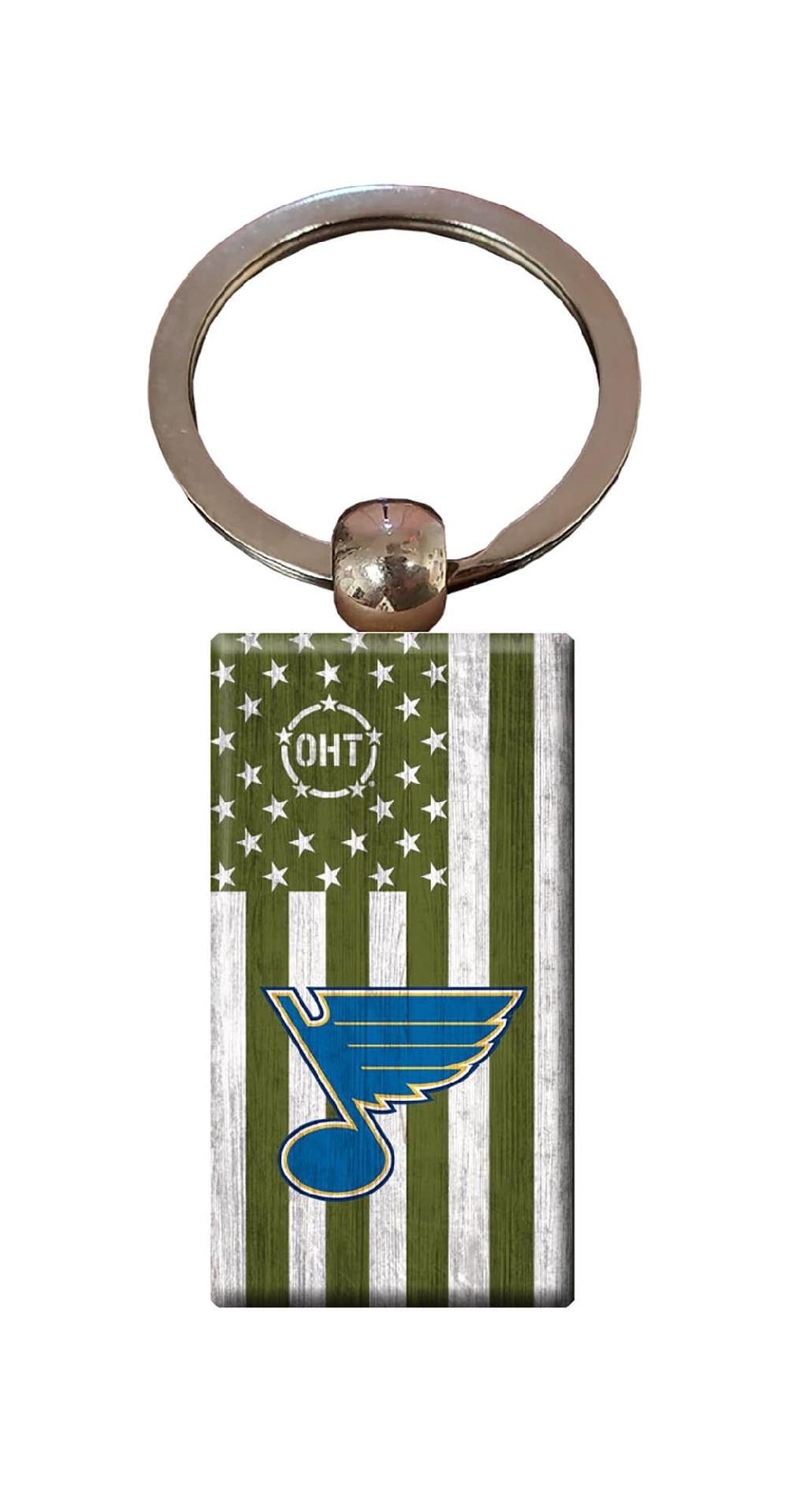 fan creations St Louis Blues OHT Flag Keychain