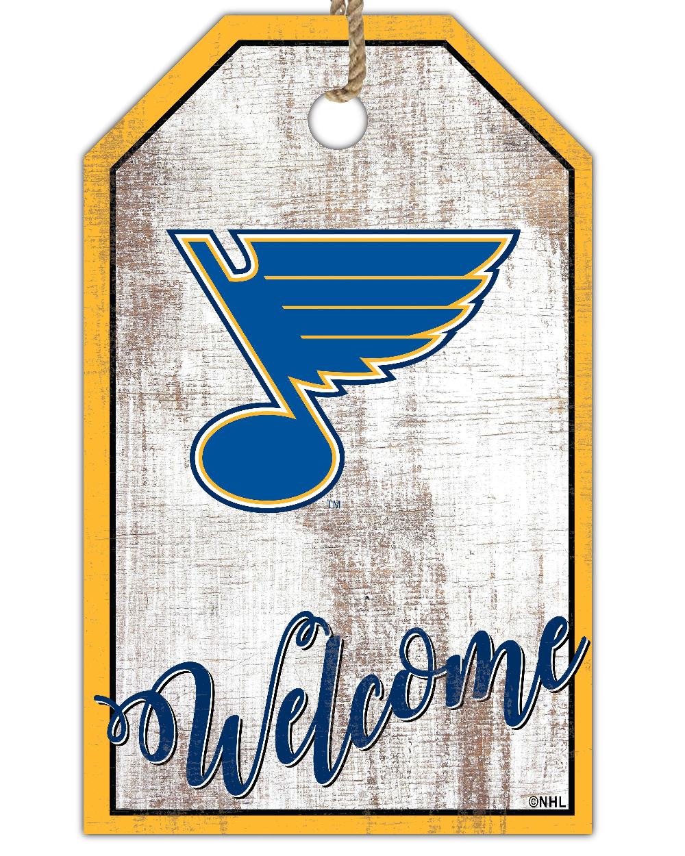 fan creations St Louis Blues Welcome 11x19 Tag
