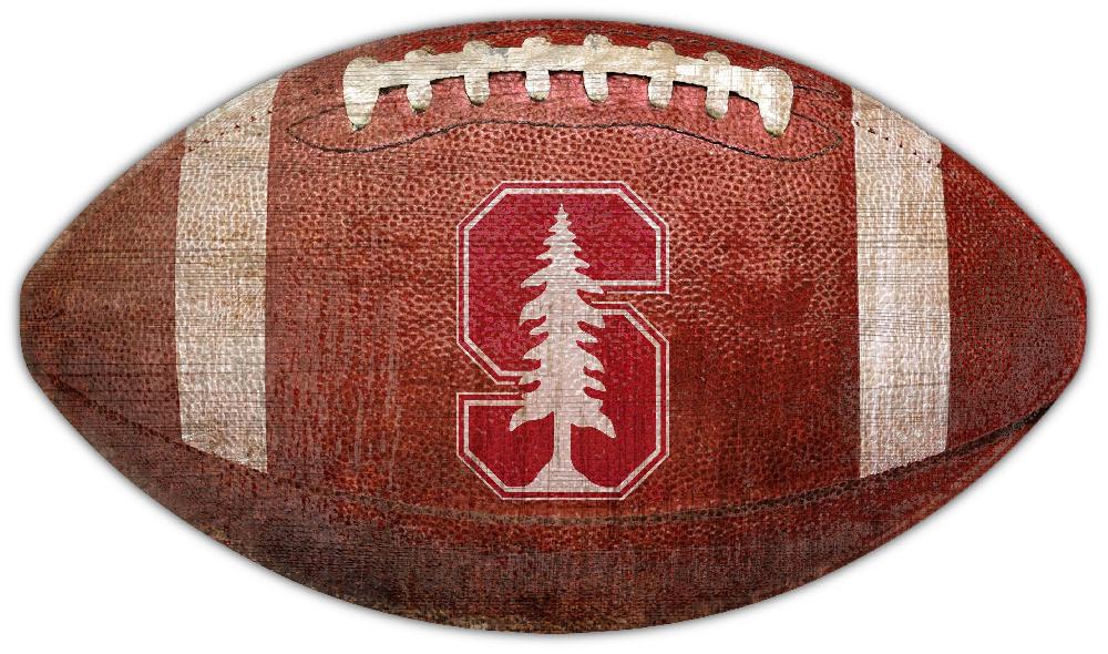 fan creations Stanford 12" Football Shaped Sign
