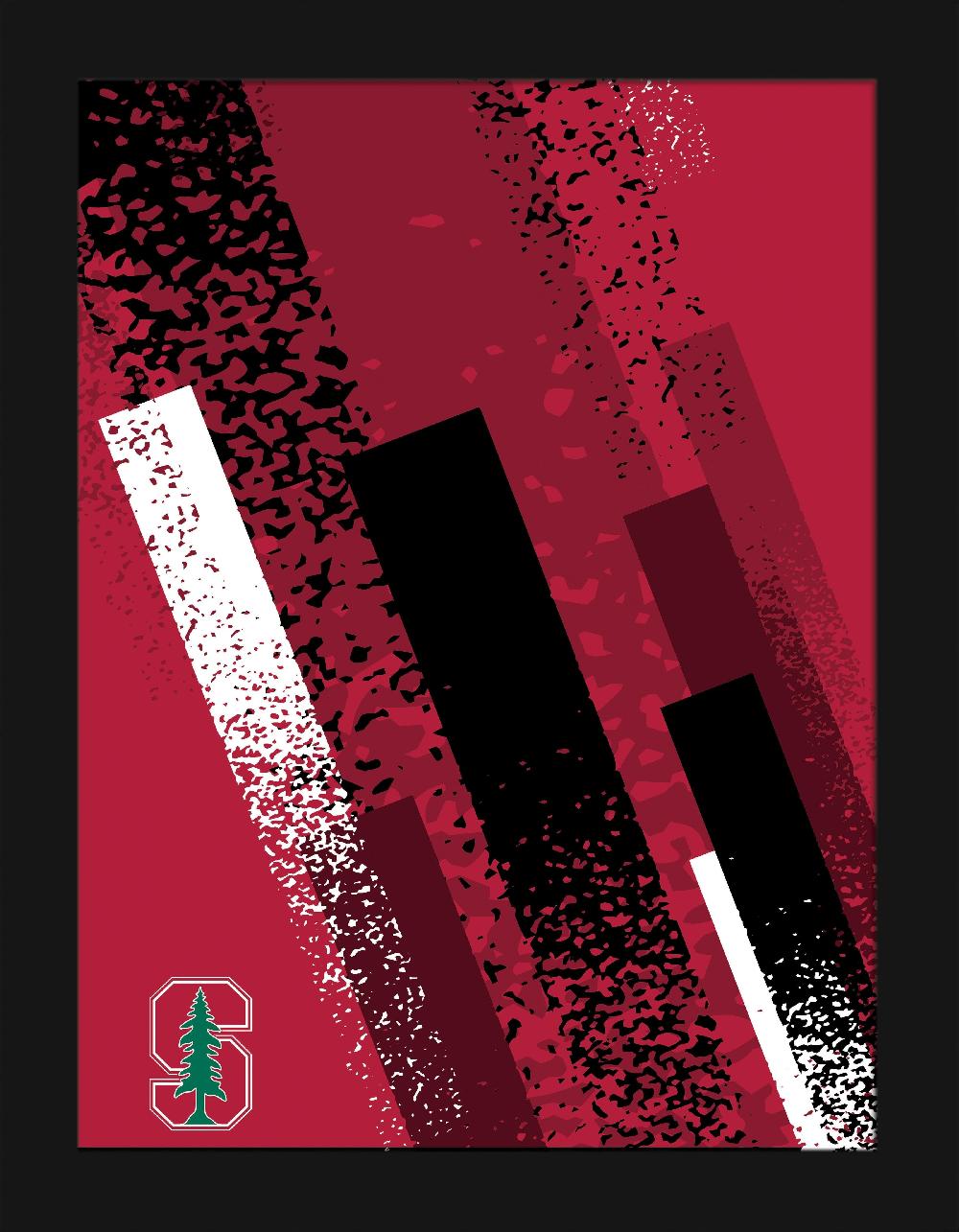fan creations Stanford Team Color 12x16