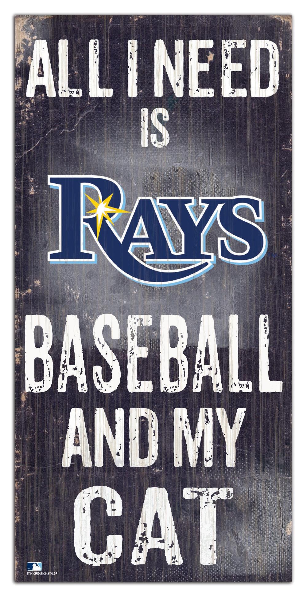fan creations Tampa Bay Rays My Cat 6x12 Sign