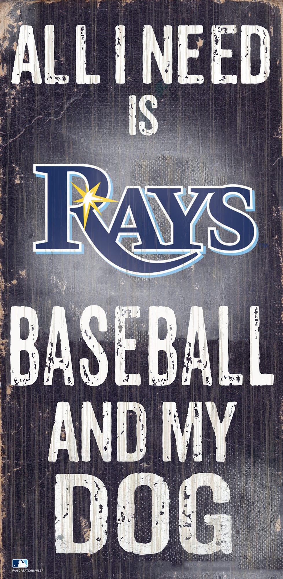 fan creations Tampa Bay Rays My Dog 6x12 Sign