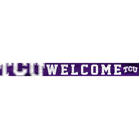 fan creations TCU 16in. Welcome Strip
