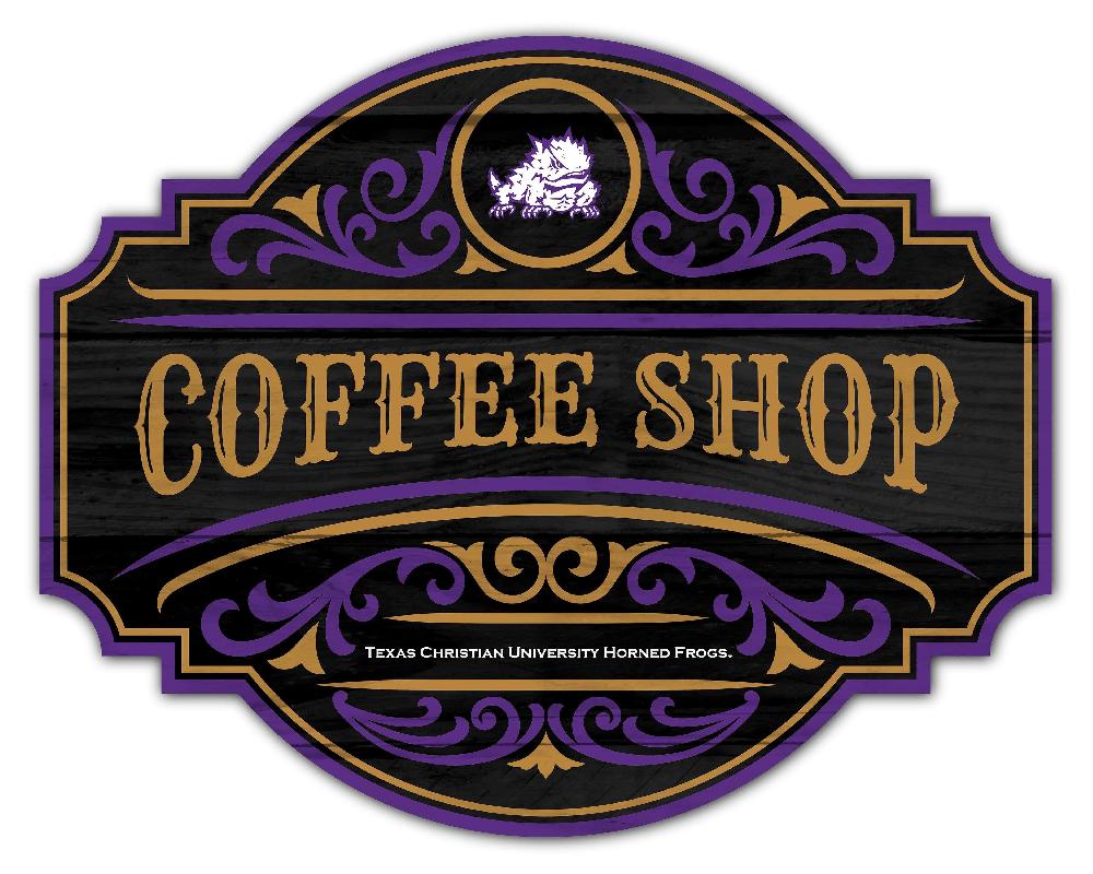 fan creations TCU Coffee Tavern Sign 24in