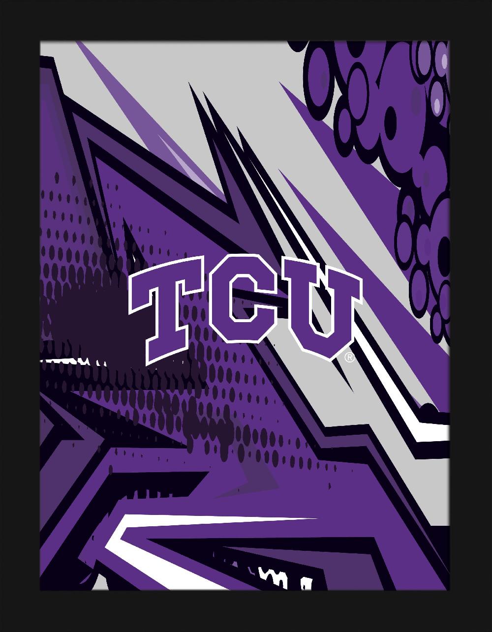 fan creations TCU Team Comic 12x16