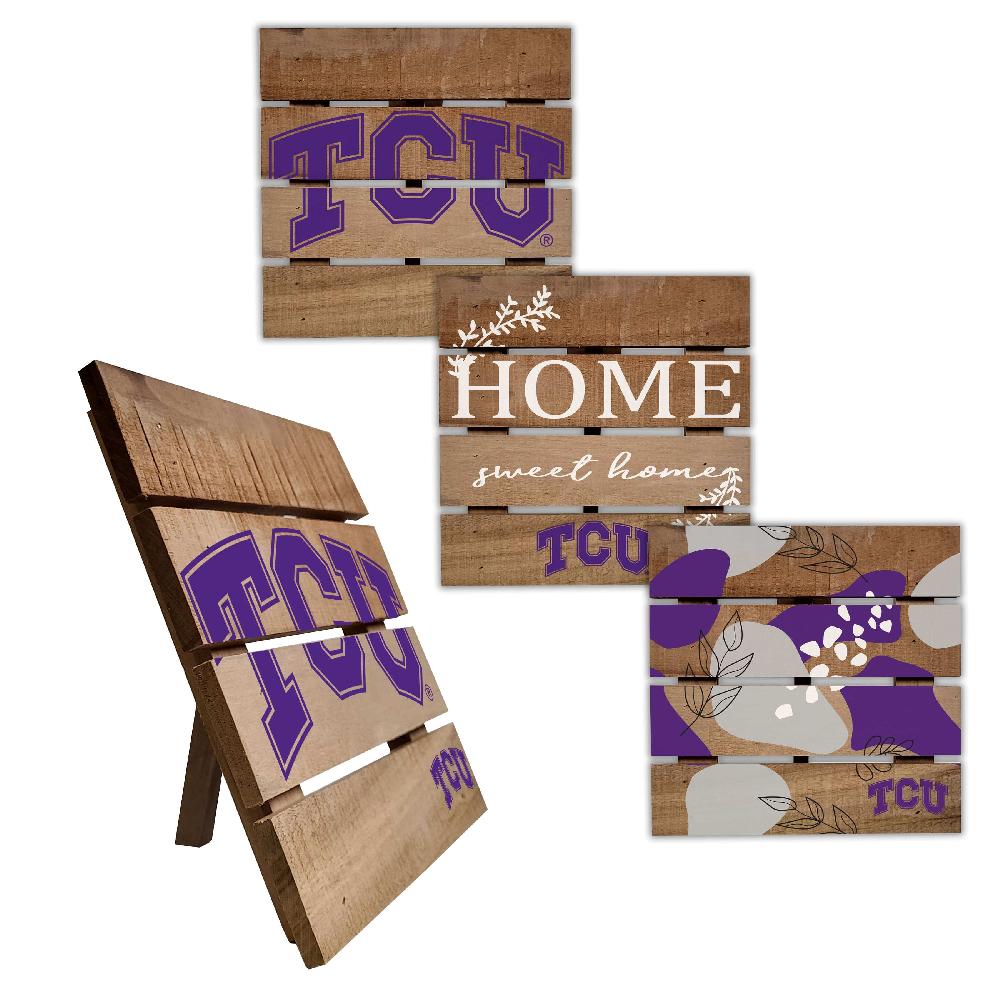 fan creations TCU Trivet Hot Plate Set of 4