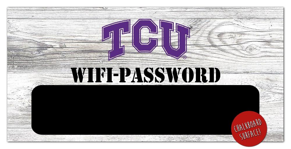 fan creations TCU Wifi Password 6x12 Sign
