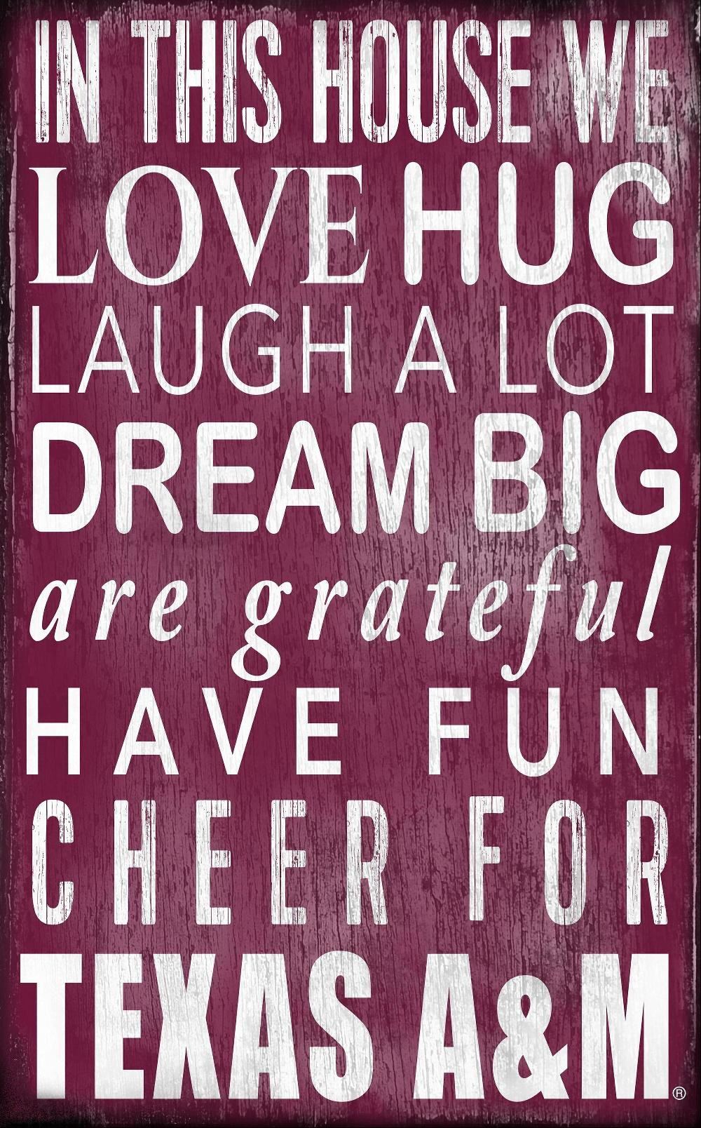 fan creations Texas A&M In This House 11x19 Sign